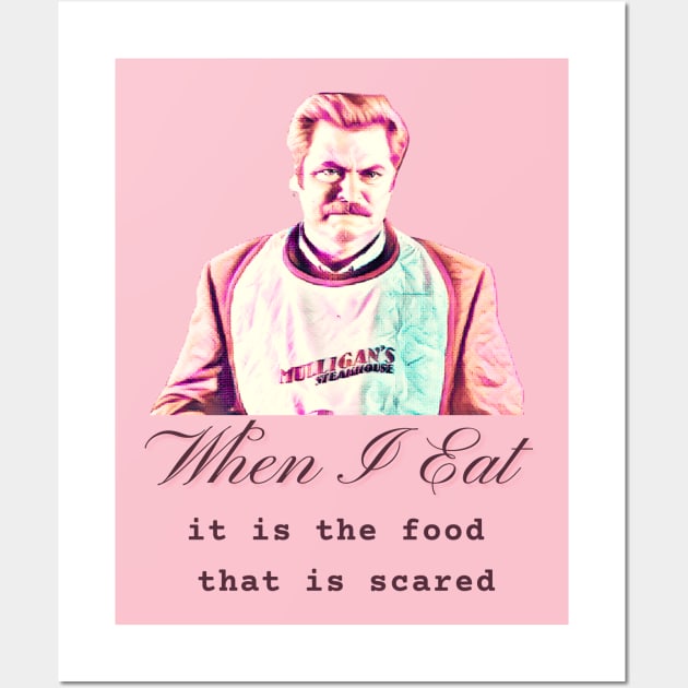 When I Eat Wall Art by TorrezvilleTees